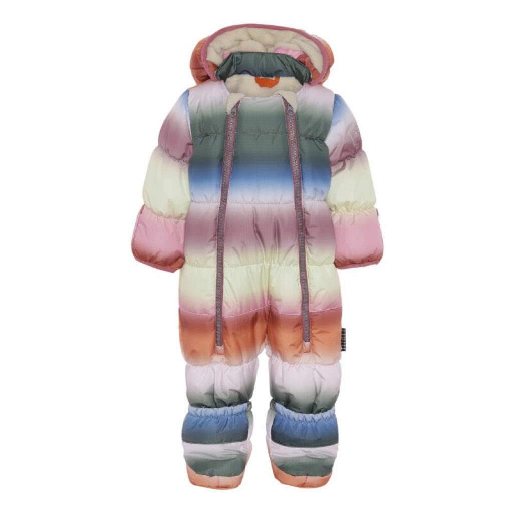 Tuta da neve neonato arcobaleno molo